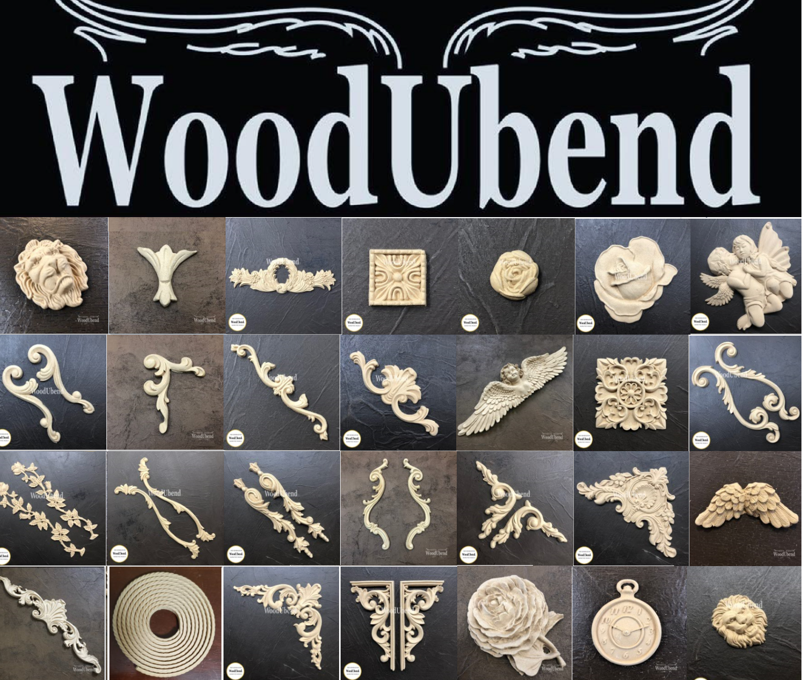 WoodUBend Heat Bendable Paintable Stainable Mouldings