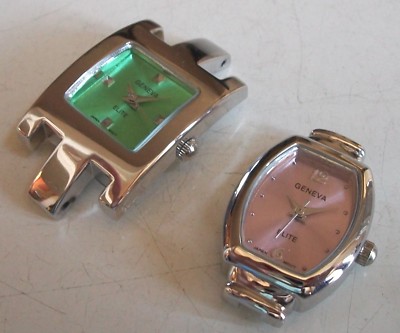 WOMEN'S FASHION SET OF 2 ASSORTED WATCH FACES FOR BEADING OR OTHER USE