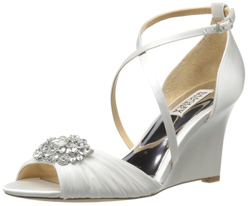 Женские сандалии на танкетке Badgley Mischka Tacey, белые, США 7, Белый