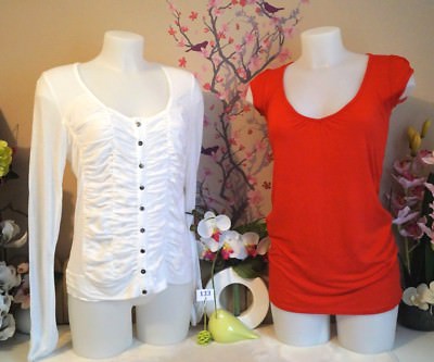 Lot vêtements occasion femme : Hauts " DDP - F de la passion " - T : 38 / 40
