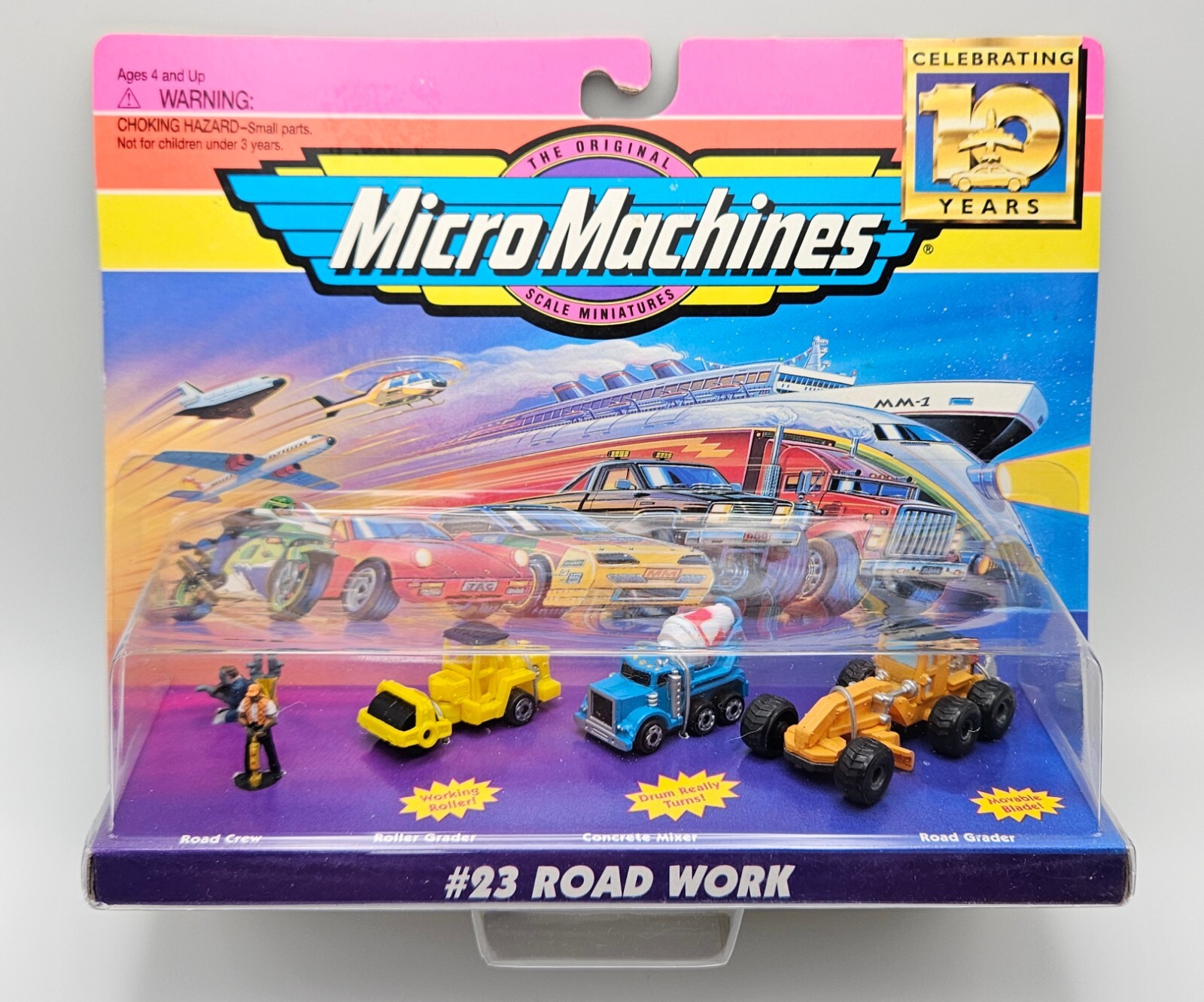 Original Micro Machines #23 ROAD WORK 1996 10th Anniversary