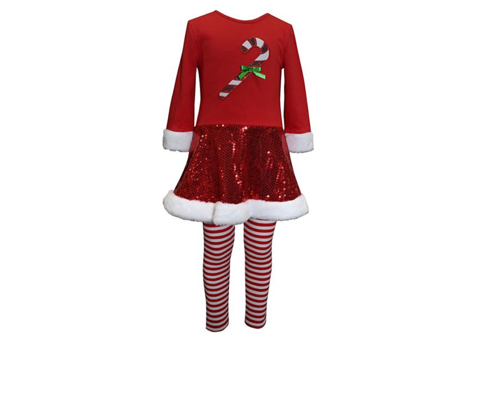 girls candy cane leggings