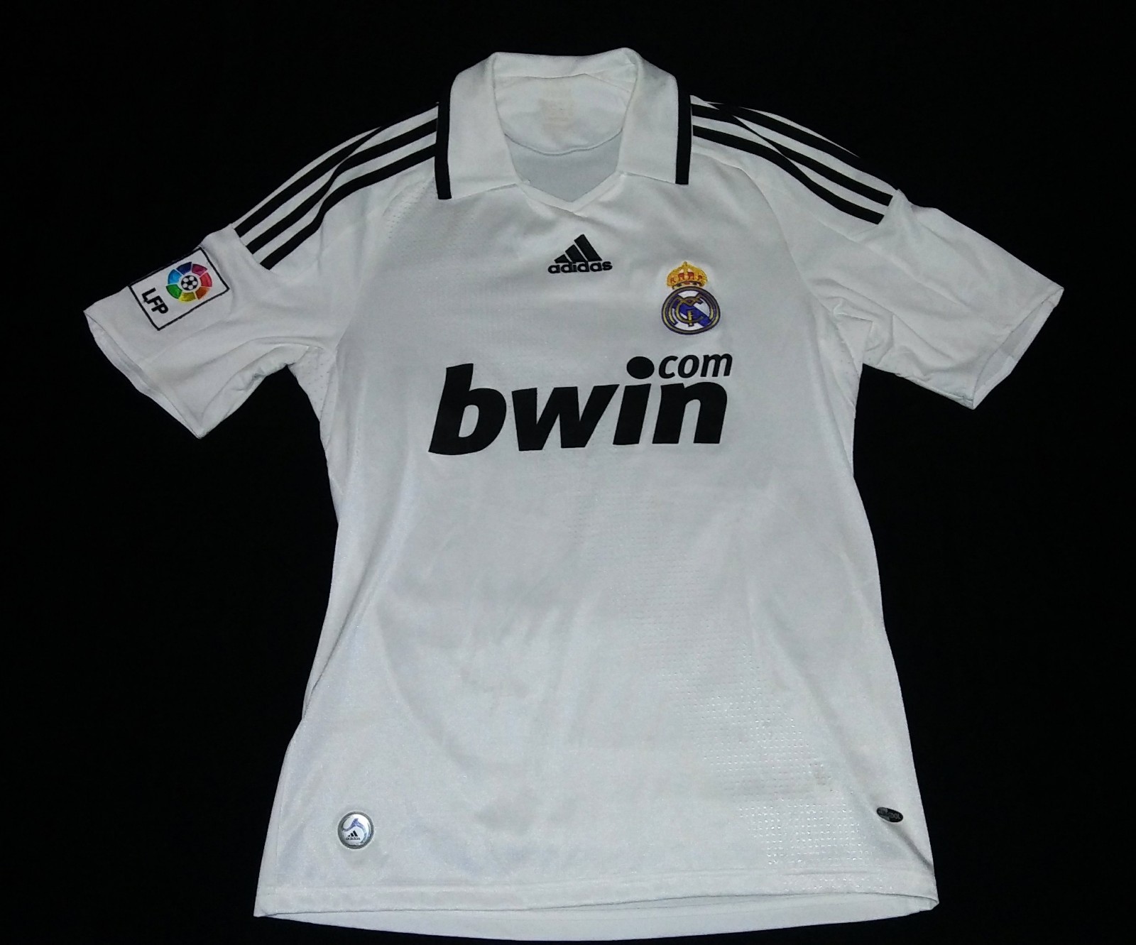 2008 REAL MADRID HOME ADIDAS SMALL S JERSEY LFP SPAIN ESPAñA