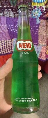 Vintage 1973 Nehi Luau Full 10oz Glass Soda Bottle Collectible Advertising Used