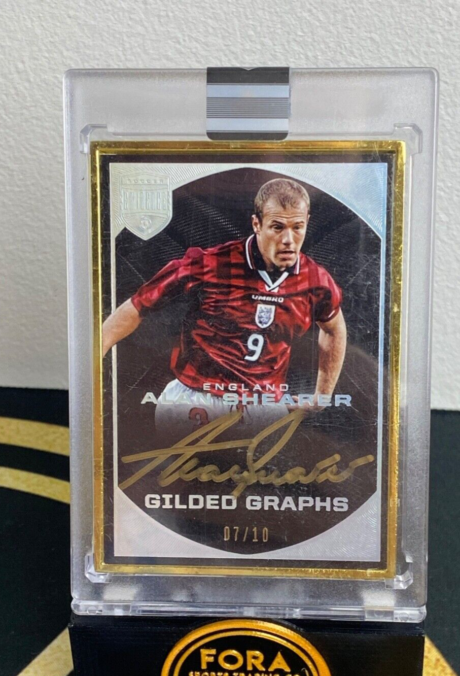 2018 Panini Eminence Gilded Graphs Alan Shearer On Card Auto