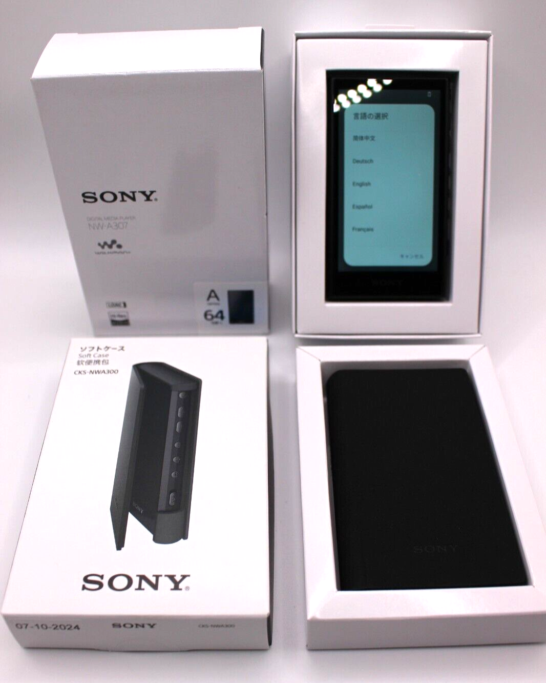 Sony NW-A307 Black 64GB Hi-Res A300 Series Walkman Audio