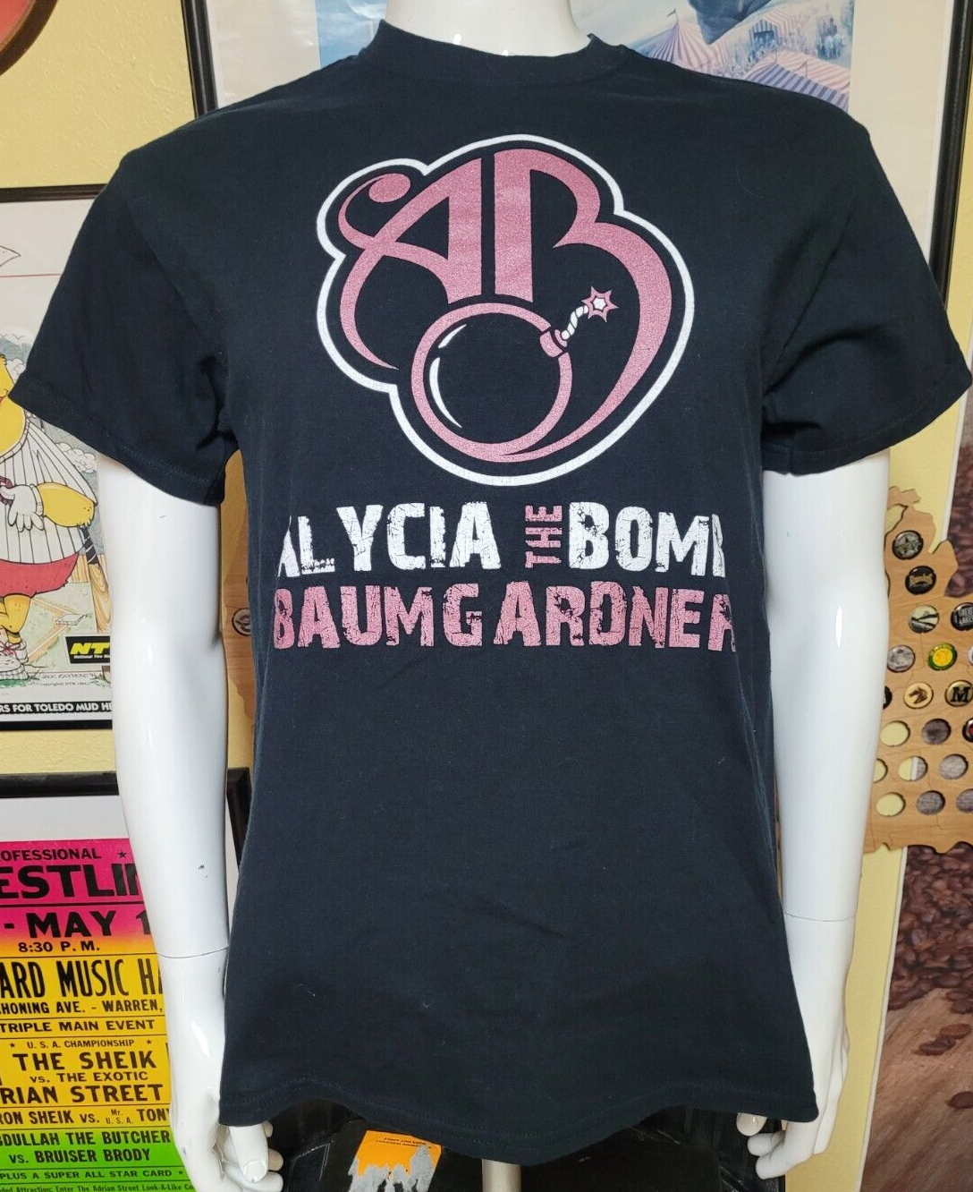 我殺　CRIME FIGHTER Alycia The Bomb Baumgardner Female Boxer Boxing T Shirt