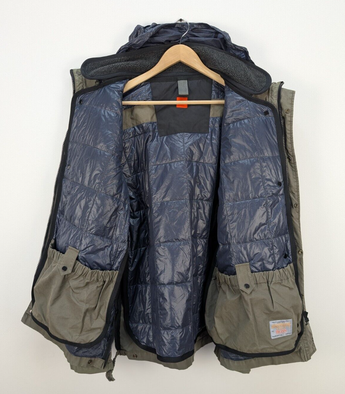Hugo Boss Orange Thermore Military Jacket Lining Mens Size IT 54
