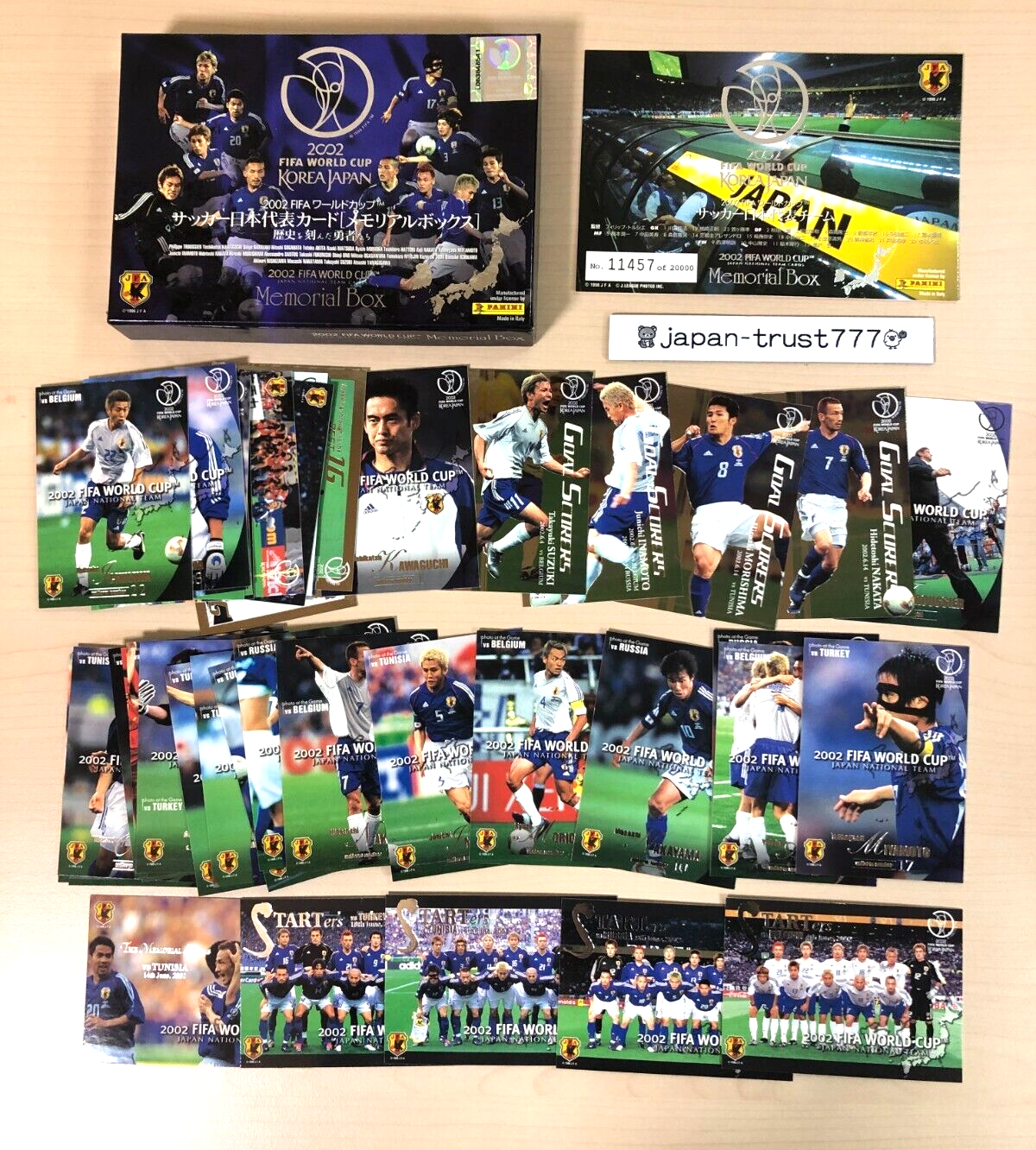 人気海外ブランドアイテム｜ファッション通販 World 2002 Cup soccer cards Trading Panini Box Memorial 記念グッズ