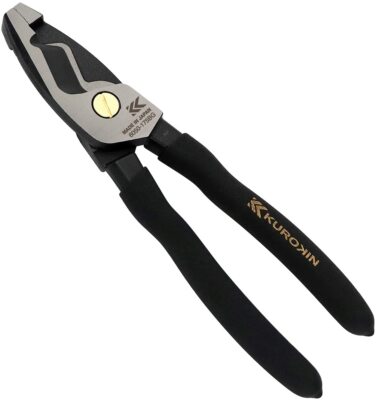 ふじやま フジ矢 フジ矢 電工名人偏芯薄刃ニッパ 7700N-175BG 黒金 175mm