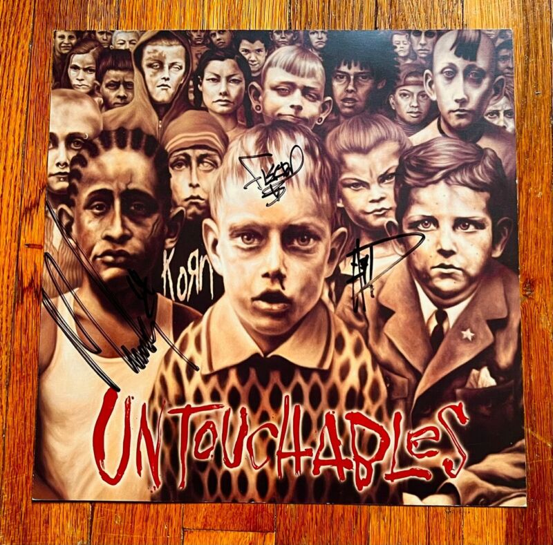 Korn - Untouchables RARE original promo 12 x 12 poster flat [AUTOGRAPHED]
