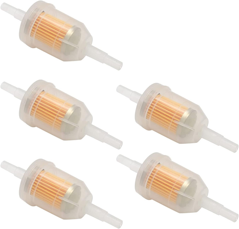 5 Pack Fuel Filter 1/4 x 5/16 Inch Universal Gas Inline Fuel Filters Replacement