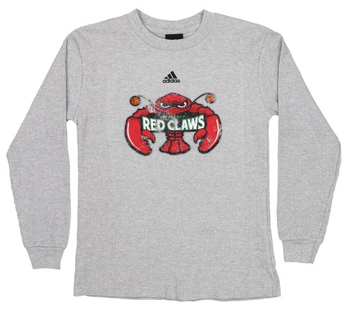 Футболка Adidas NBA G League Youth Maine Red Claws вафельная с потертостями