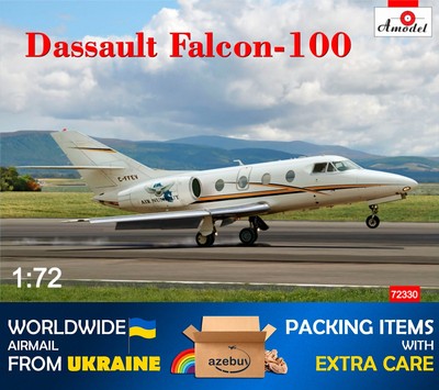 Dassault Falcon-100 1986 Year 1/72 Scale Plastic Model Kit Amodel 72330