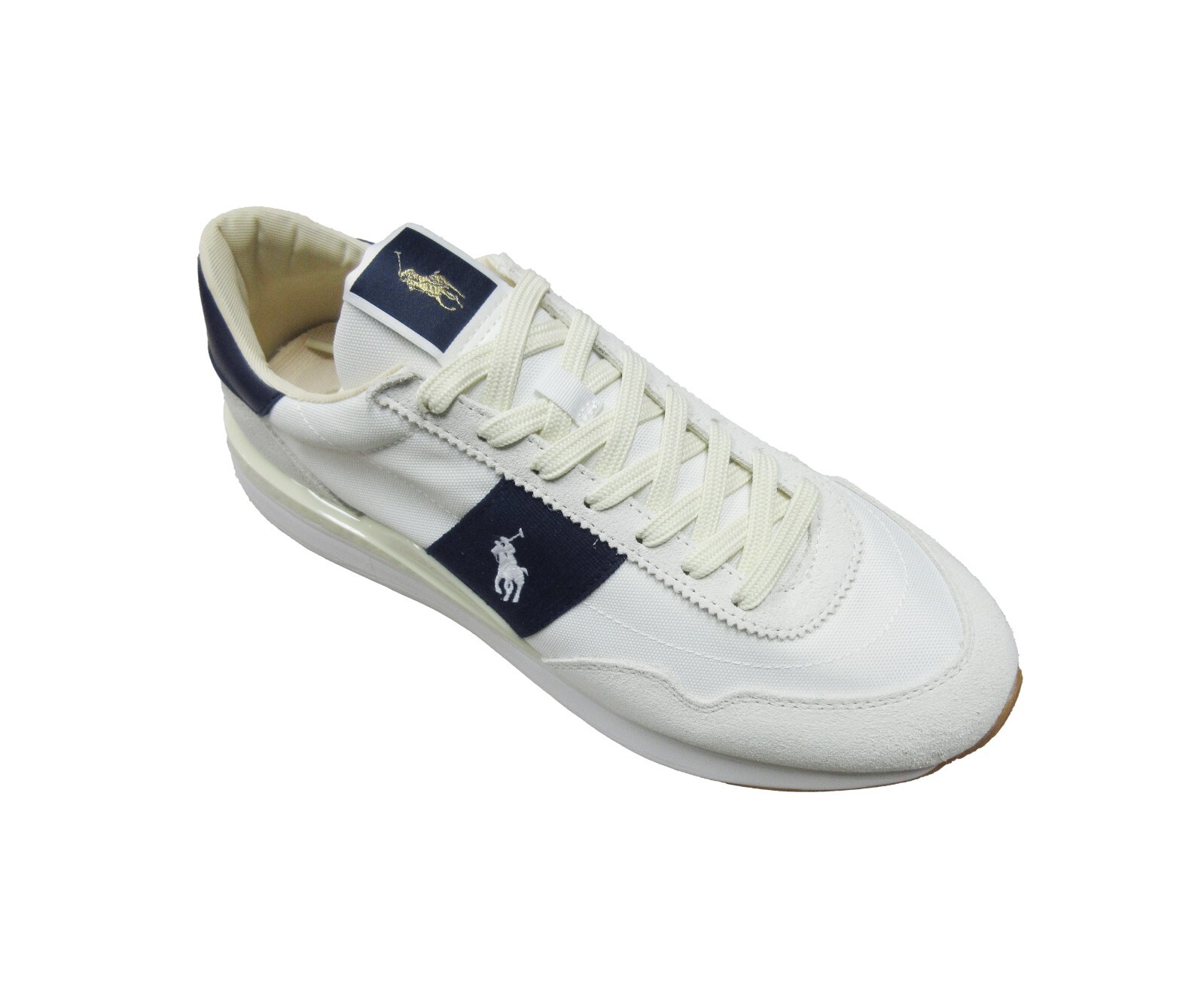 靴 RALPH LAUREN STRAIGHT TIP SIZE8 Polo Ralph Lauren Men's White/Navy Train 89 Suede & Oxford