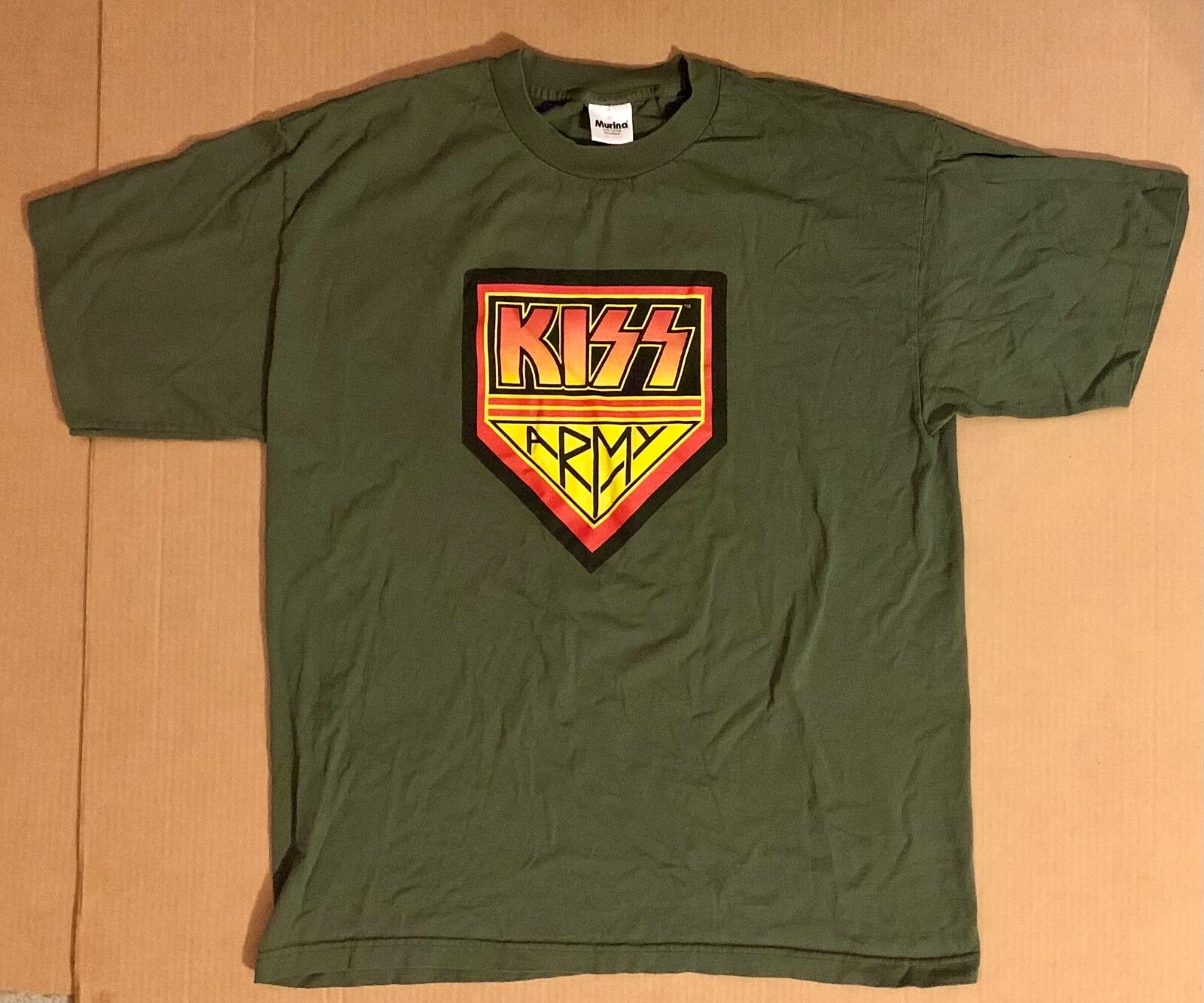 KISS ヴィンテージTシャツ XL ARMYロゴ カナダツアー購入 XL) Vintage Band T-Shirt KISS Army Depot 2-Sided Green Black