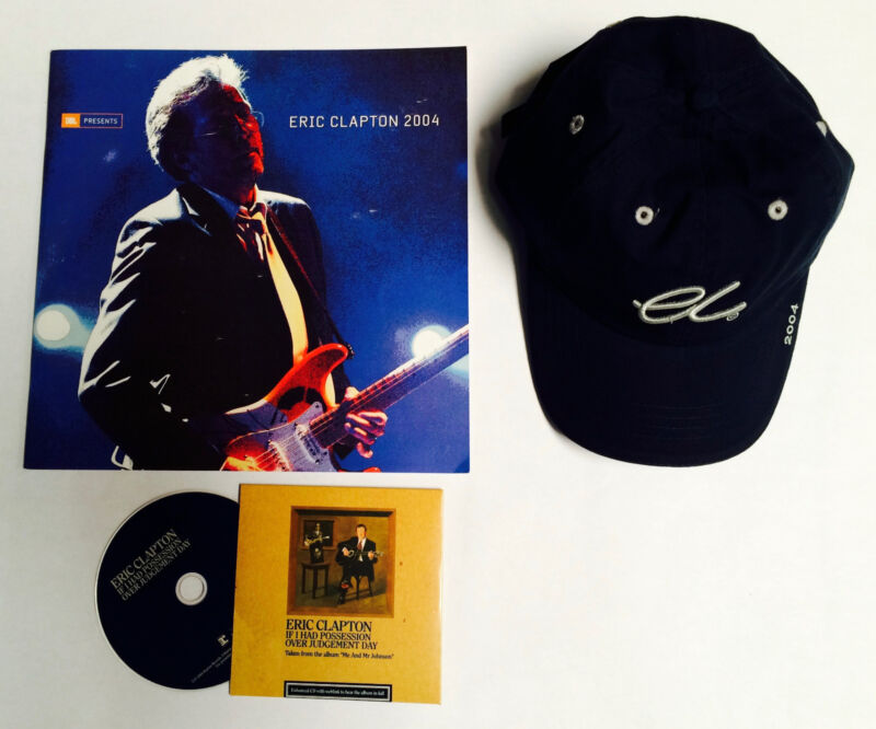 ERIC CLAPTON 2004 TOUR BOOK/CD AND BASEBALL CAP BLOW OUT SALE!