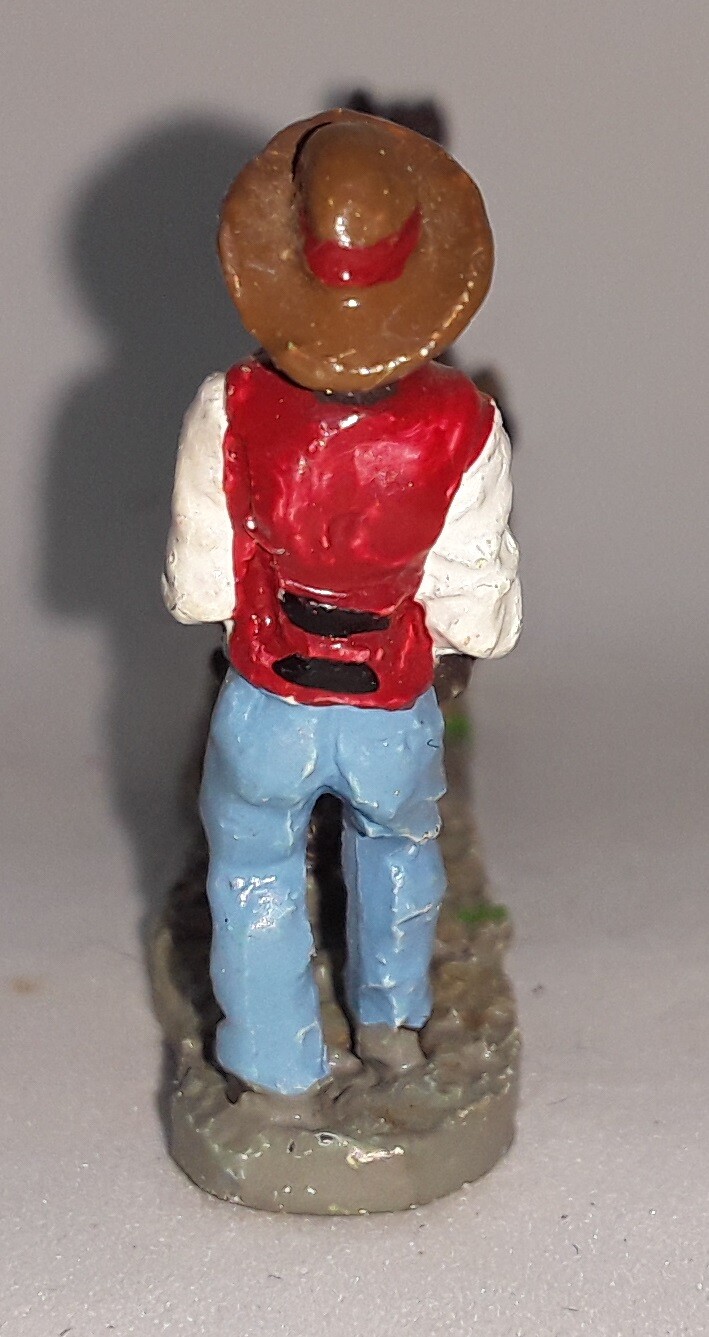 Painted Cast Metal Horse Pulling Plow 98' IRS