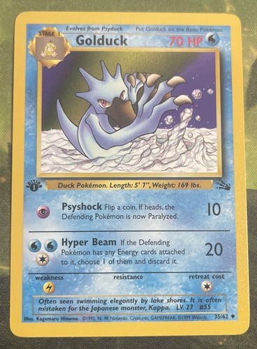 1st Edition Golduck 35/62 - Fossil - Near Mint | eBay
