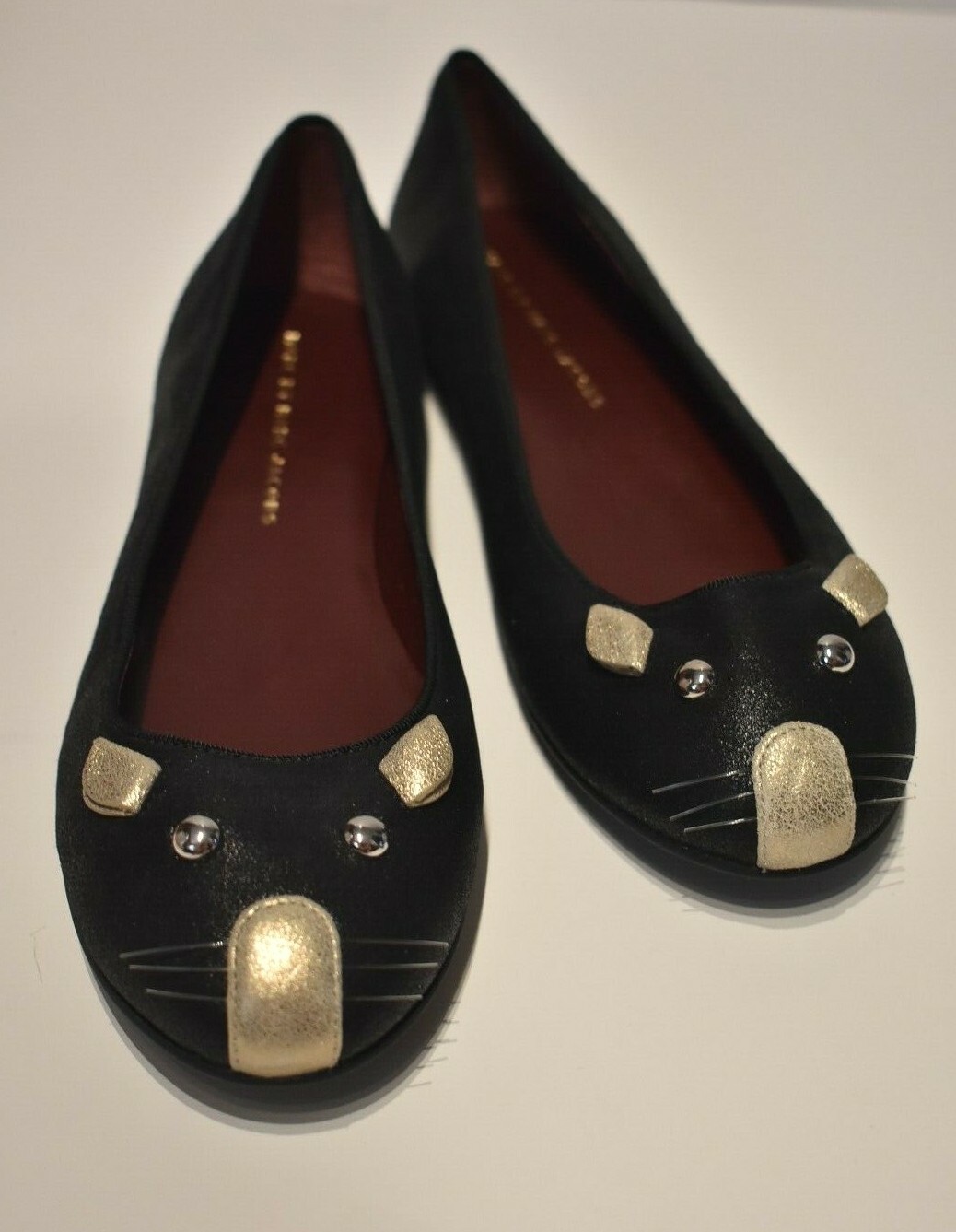【関税込み】The Kat Ballerinas - Marc Jacobs - Leather - Bla Marc Jacobs Kat Studded Leather Ballerina Flats | Saks Fifth