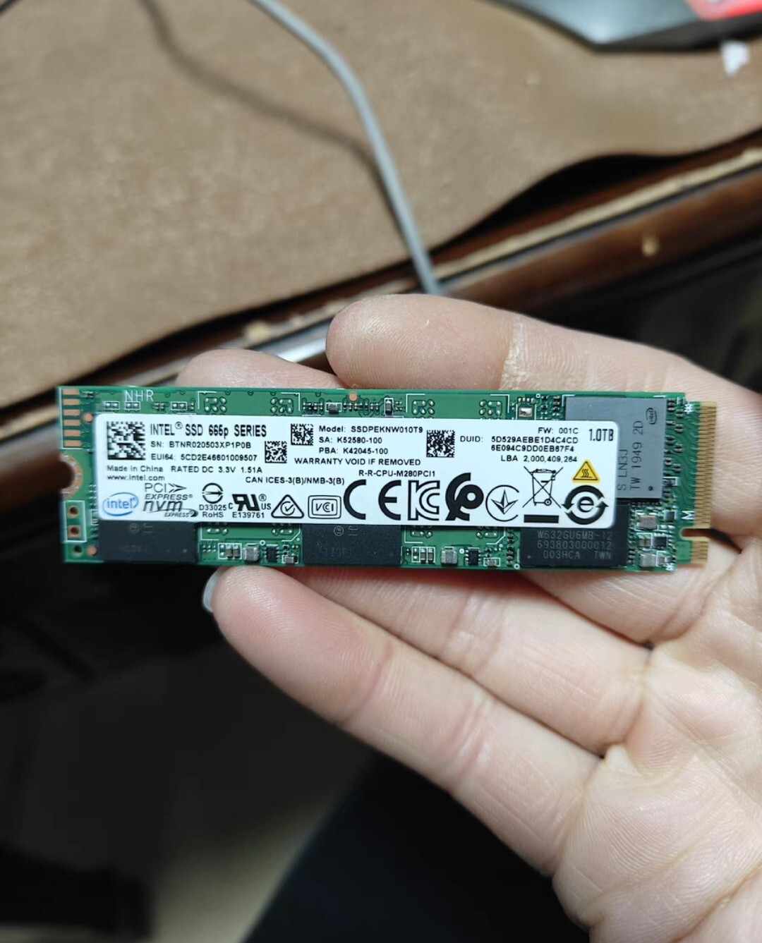 Intel 665p Series SSDPEKNW010T9 1.0TB M.2 PCIe NVMe SSD Intel 665p Series SSDPEKNW010T9 1.0TB M.2 PCIe NVMe SSD