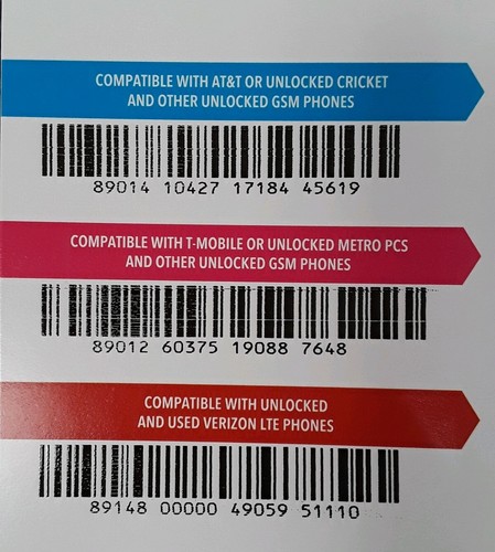 TracFone Bring Your Own Phone SIM Activation Kit Micro Nano Standard *Sealed*