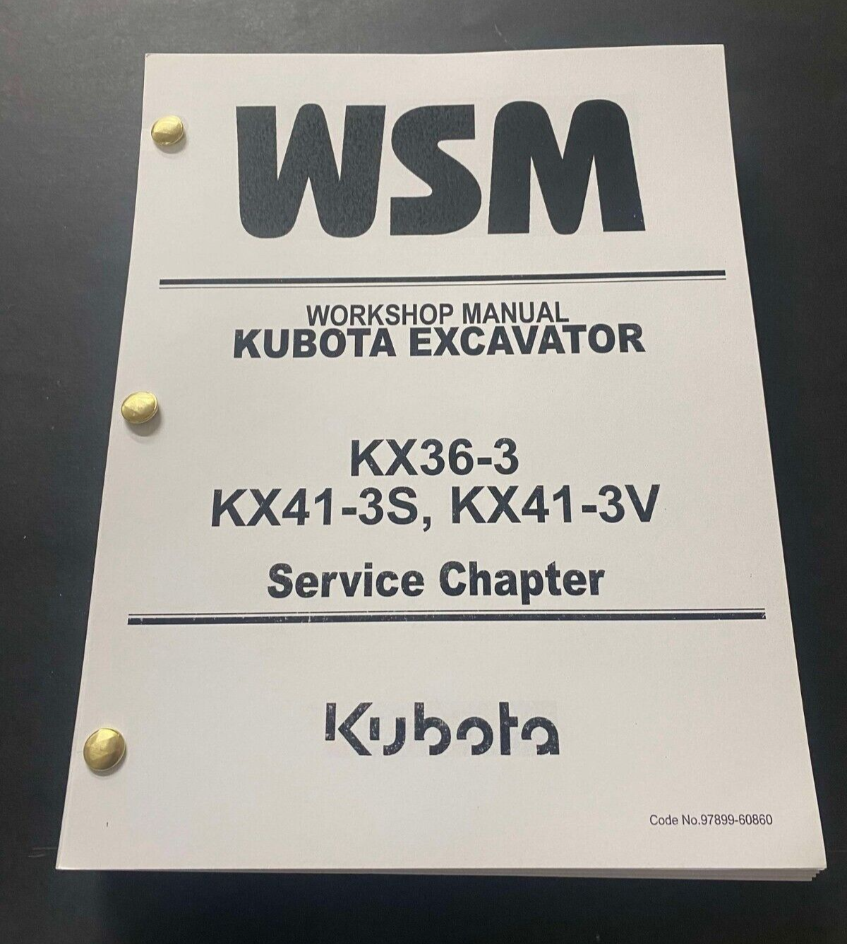 36-3 EXCAVATOR Technical Workshop Manual fits Kubota KX36-3 KX41