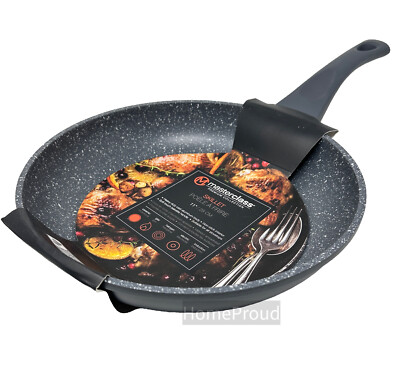 Frying Pan Skillet Nonstick 11 Inch Masterclass Premium Kitchen Cookware Gray