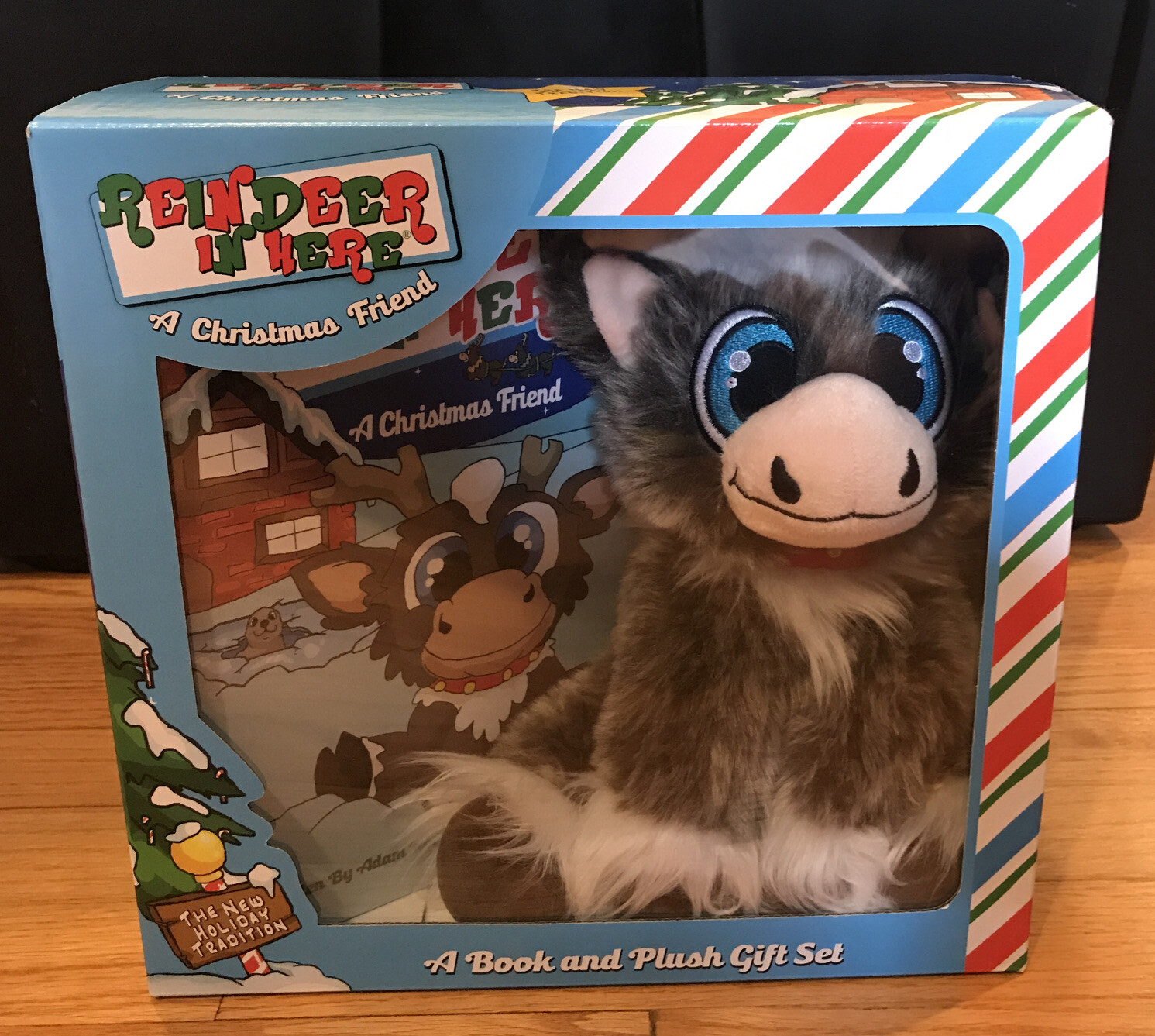 Reindeer In Here A Christmas Friend -- A Book and Plush Gift
