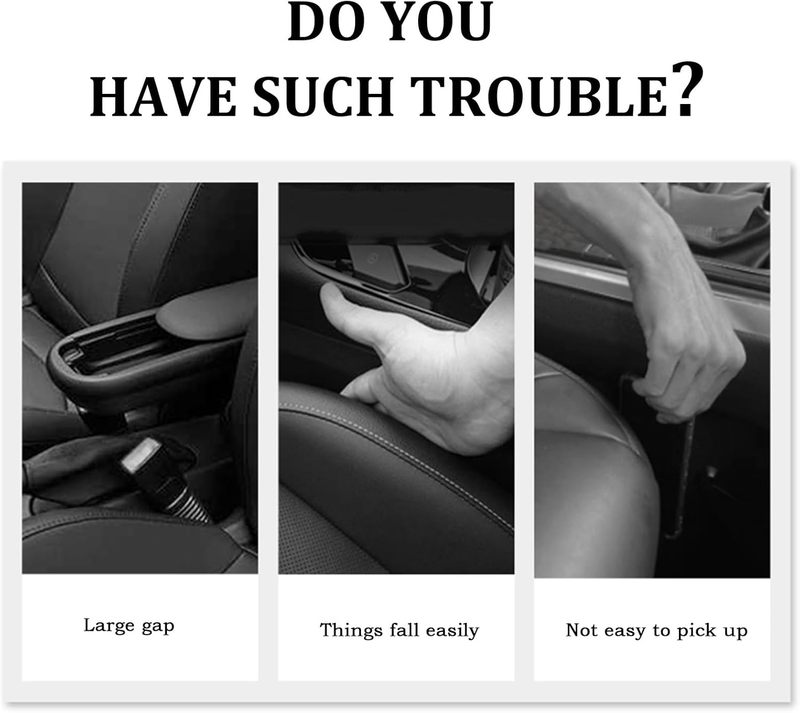2PCS Car Seat Gap Filler Organizer with Car Storage Slot,Multi-Functional Car Ga