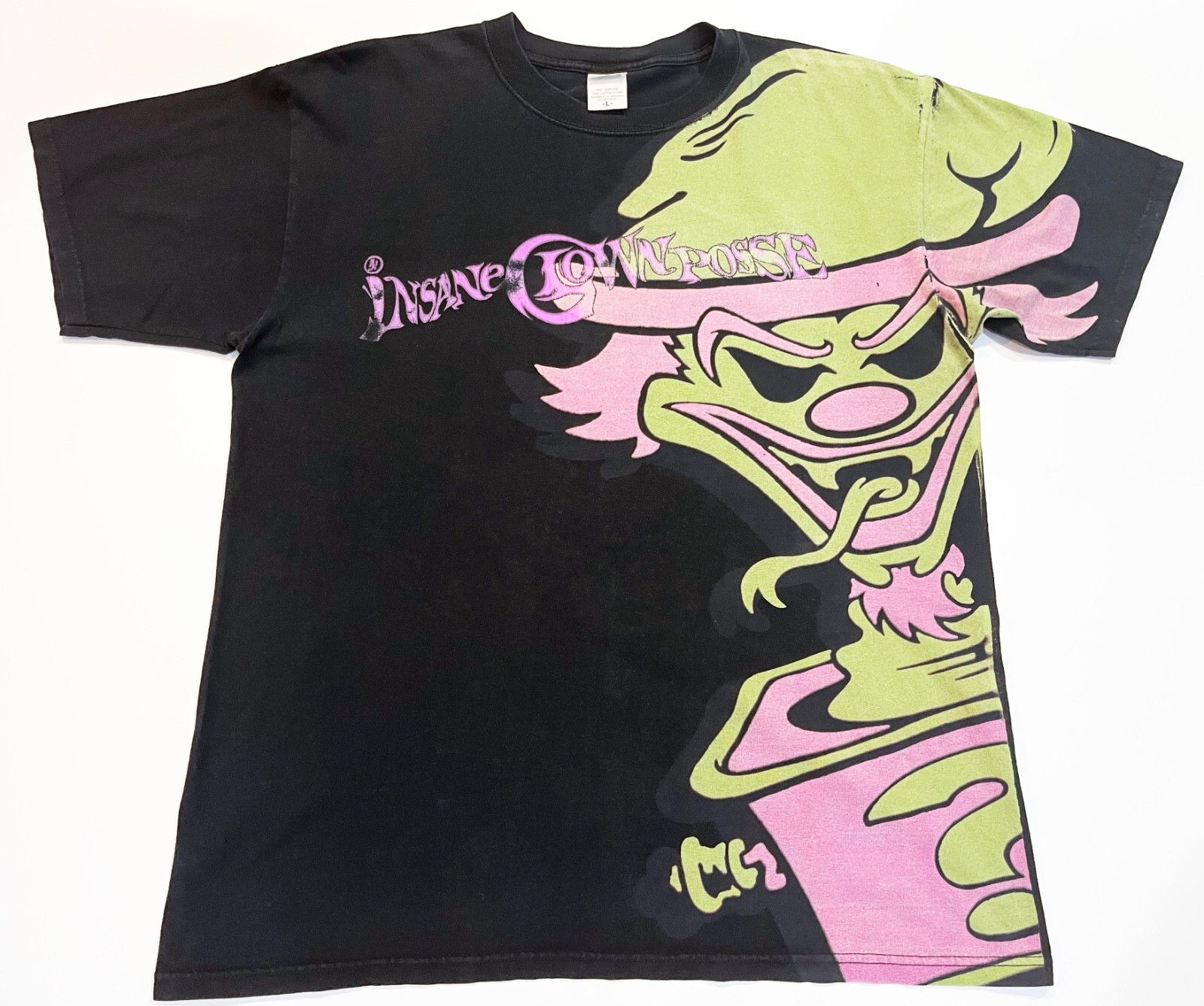 Vintage Insane Clown Posse ICP Black Riddle Box Band T-Shirt