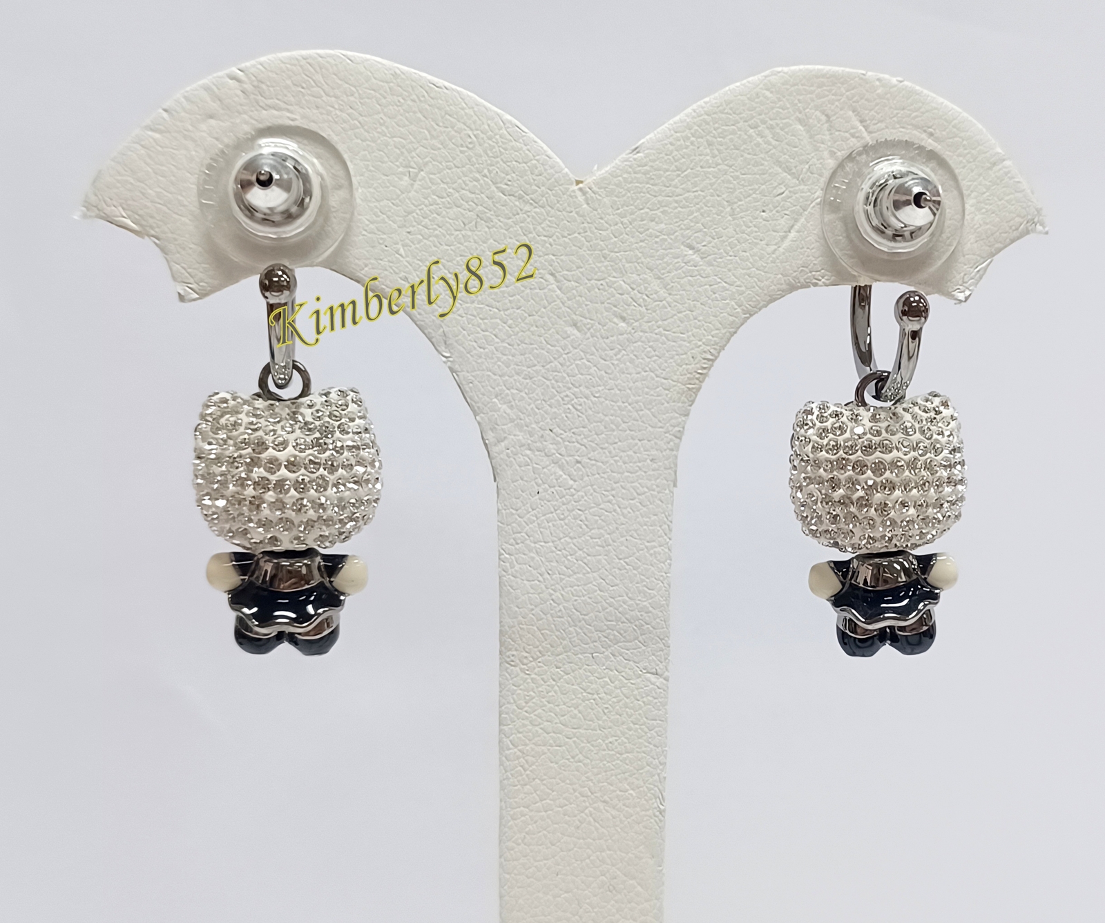 アクセサリーその他 Kitty Earrings 2PCS Kawaii Sanrioed Hello Kitty Earrings Student Spice Girl