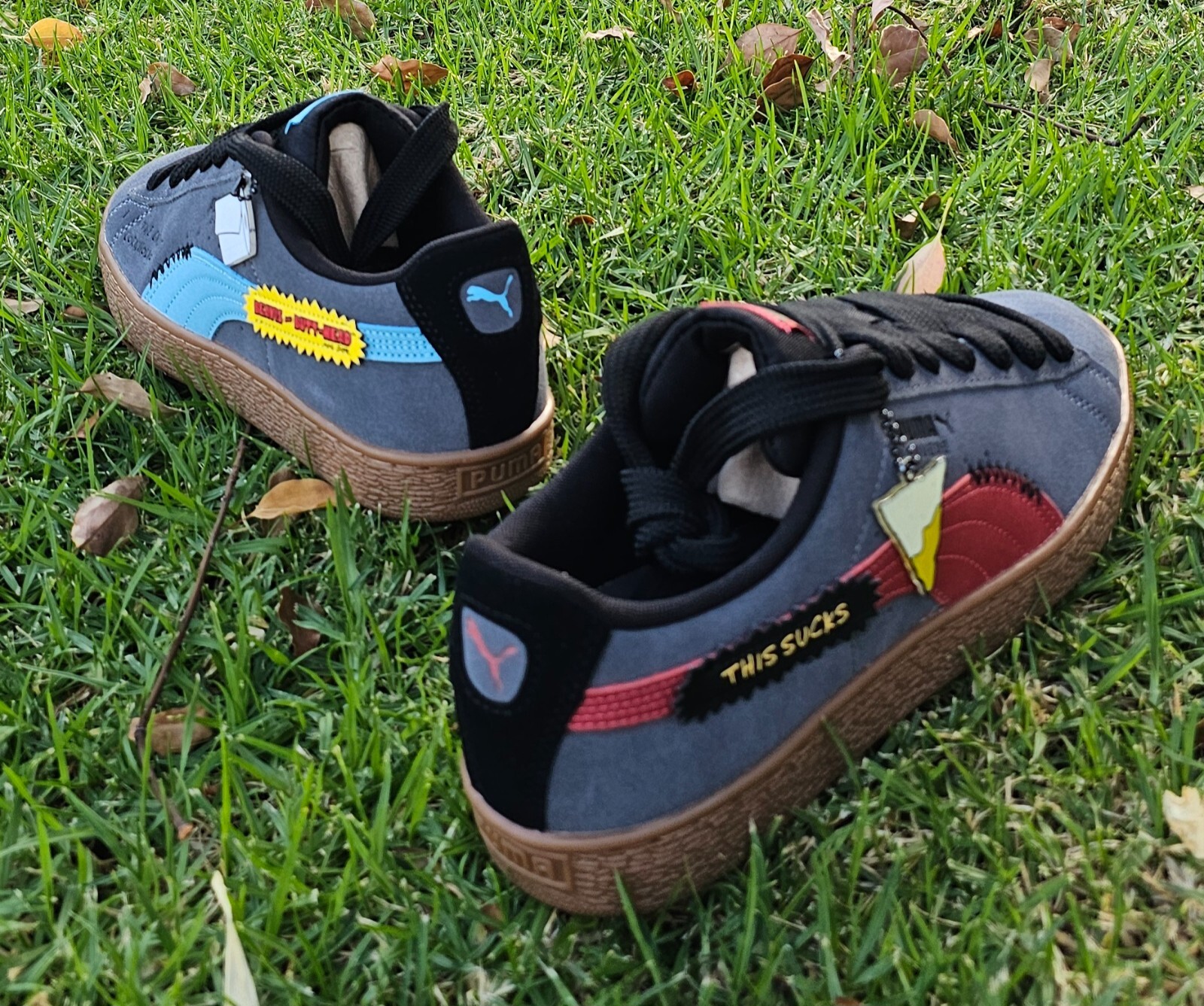 Pre-owned Puma Suede Beavis & Butthead Lifestyle Sneaker Gray Rare