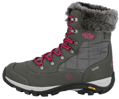 Brütting Damen Winterstiefel COMFORTEX "Himalaya" anthrazit/pink