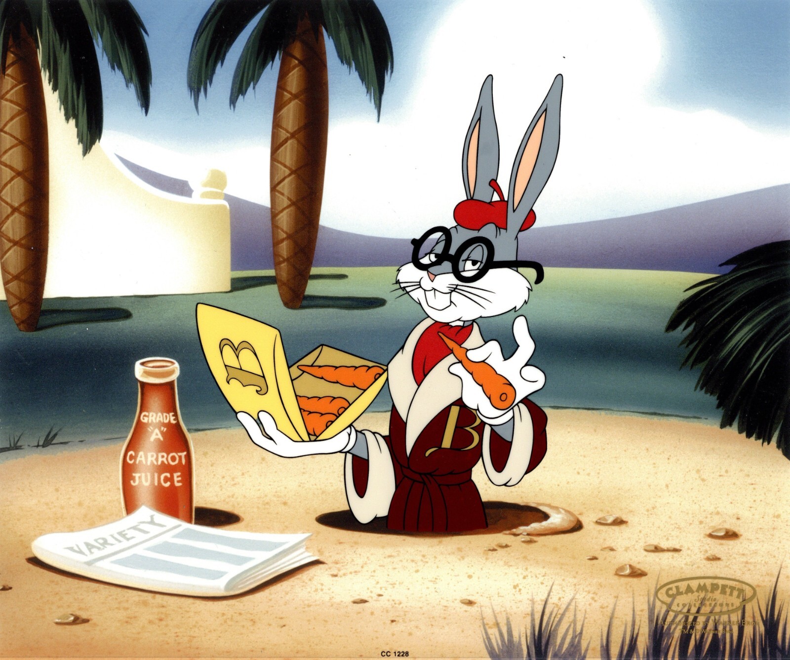 Hollywood Bugs Looney Tunes Warner Bros Ltd Ed Animation Cel