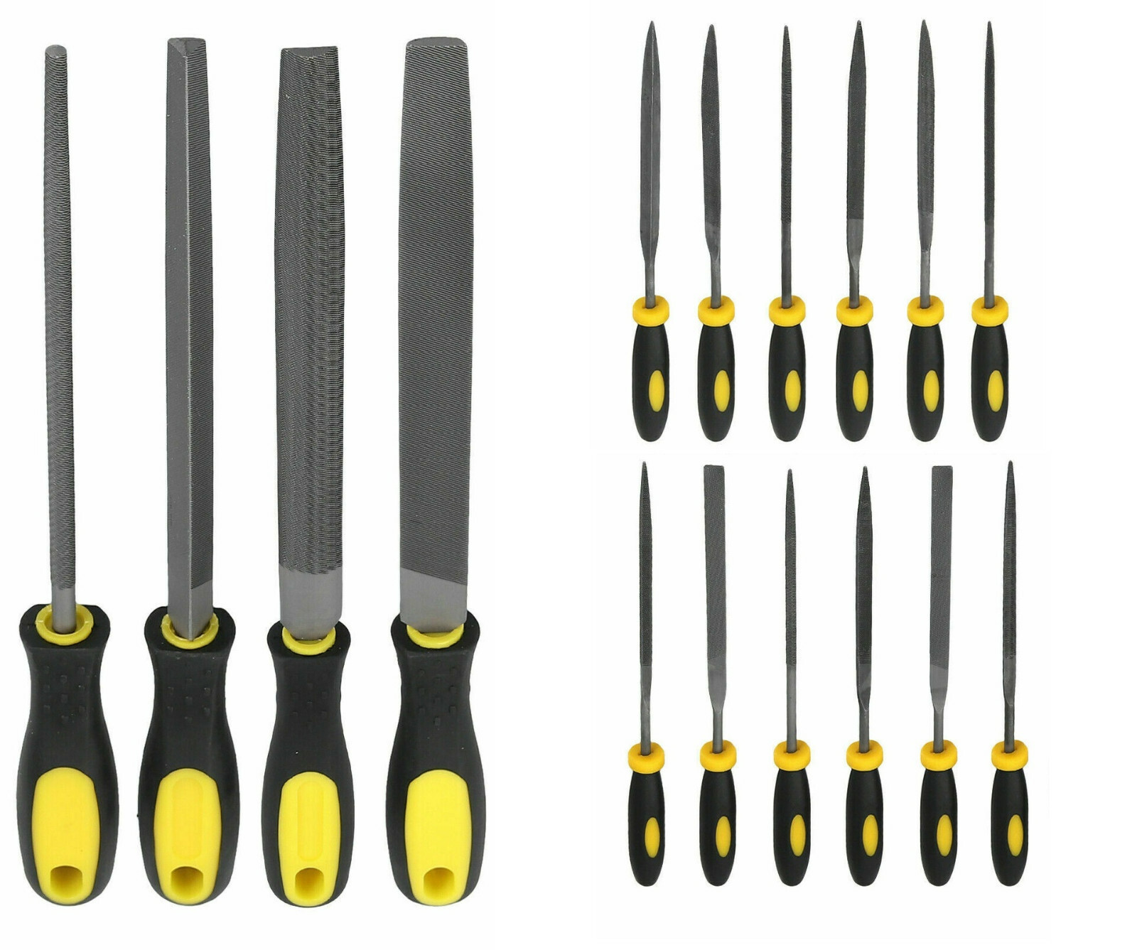 Nadelfeilen Set 16-tlg Schlüsselfeilen 100/200mm Nadel Feile Raspel Metallfeile