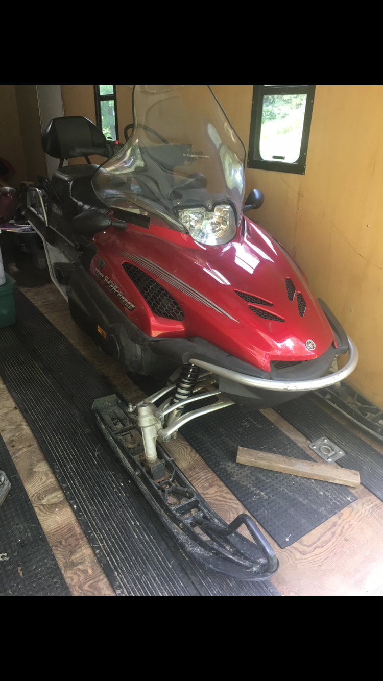 yamaha viking snowmobile four stroke wide track utility groomer trail