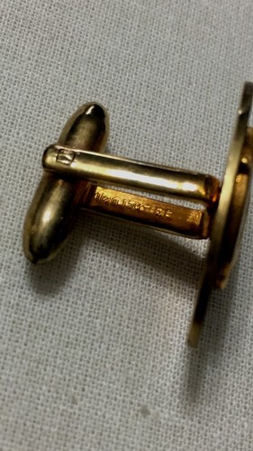 United States Steel Cuff Links American Bridge 25yrs 1/20 12kt Gold Filled