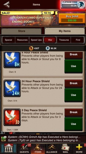 game of war fire age account
