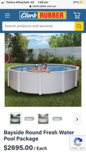 12 round above ground pool