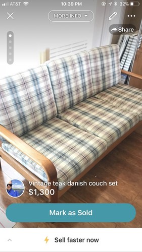 Couch Danish Teak