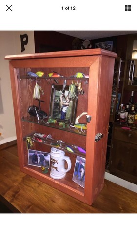 Vintage Fishing Lure/reel Display Case!!!