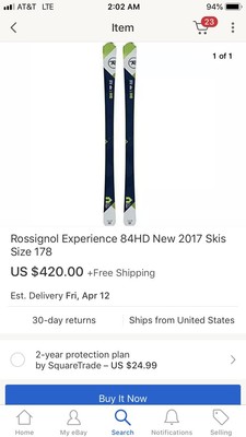 Rossignol Experience 98 Size Chart