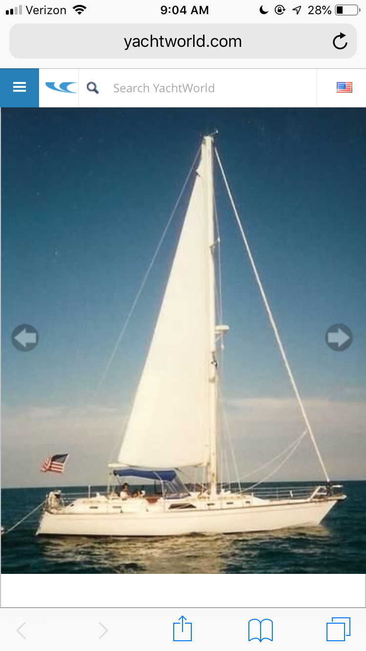 Morgan 43 Center Cockpit Two Heads Galley Comfortable 43’ Fiberglass Sailboat