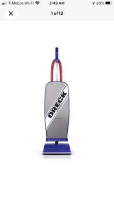 Commercial XL Upright Corded Vacuum Cleaner, Bagged Professional Commercial