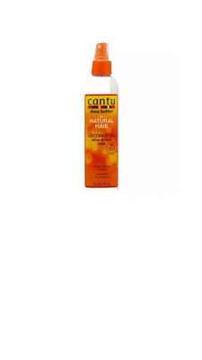 Cantu Natural Hair Coconut Oil Shine & Hold Mist Rehydrates Moisture Shine 8.4oz