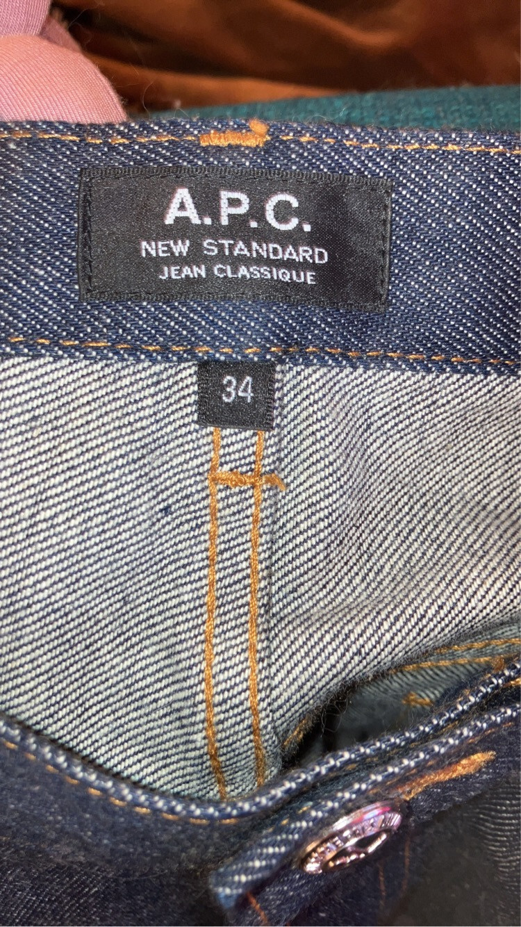 APC Jeans new standard 34 japanese raw denim indigo | Inox Wind