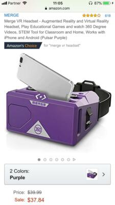 Merge VR Headset - Augmented Reality and Virtual Reality Headset