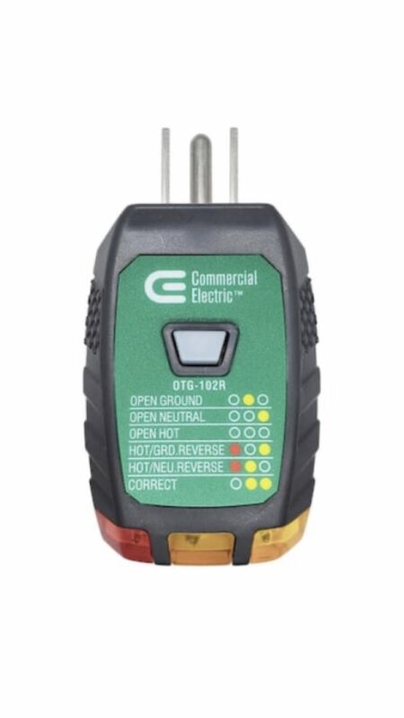Commercial Electric Outlet Tester with GFCI