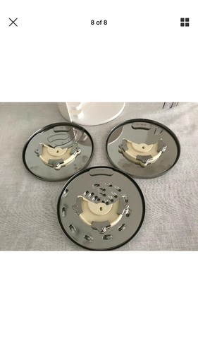 Cuisinart Food Processor DISC Holder + Grater Shred Slice Blade SET for DLC 8 10